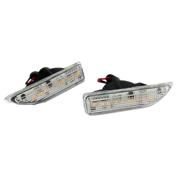 

emergency lights car dynamic sequential led side marker light turn signal lamp 2pcs clear lens for mini countryman f60 2021-2021