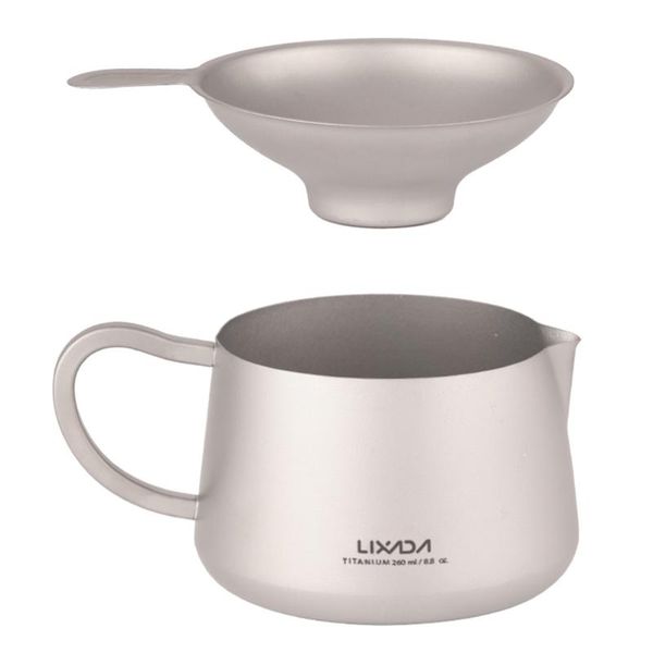 

camp kitchen lixada titanium tea server pot kettle teapot with infuser strainer for home office outdoor camping hiking backpacking