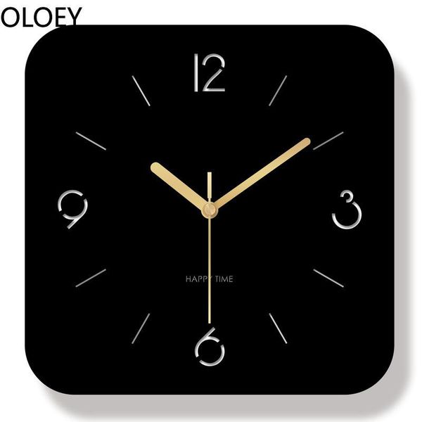 

wall clocks modern design large clock living room bedroom home decor watch silent kitchen black farmhouse acrylic