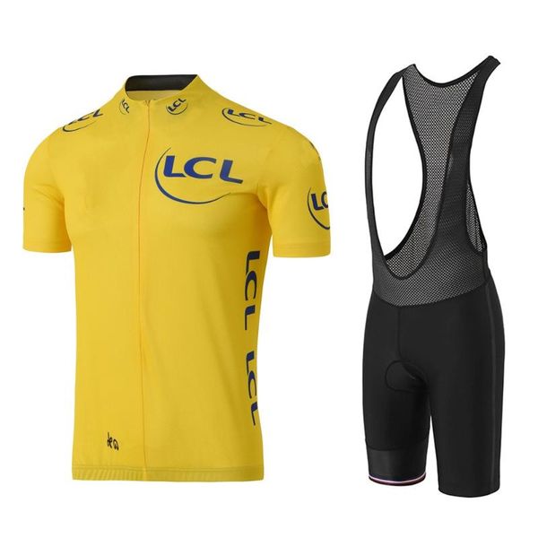 

racing sets france tour cycling jersey set de men clothing road bicycle shirts suit bike bib shorts mtb ciclismo, Black;blue