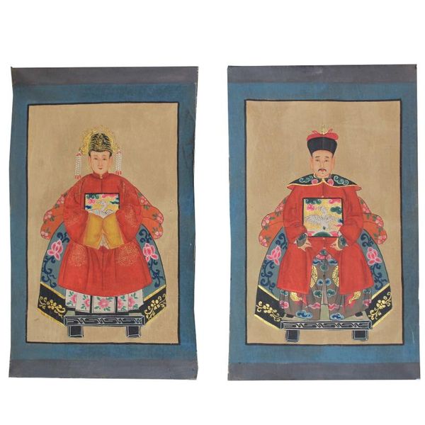 

paintings hand painted ancestor painting on canvas fabric