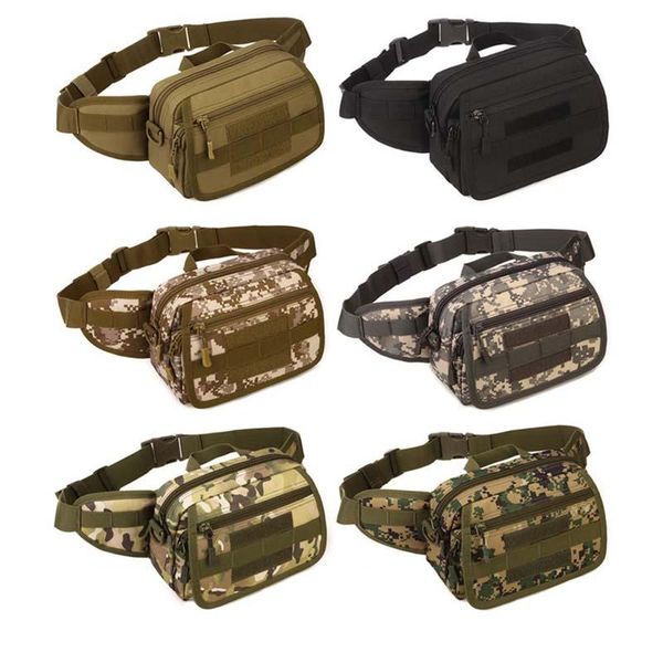 

tactical men waist pack bags nylon waterproof bag for shoulder messenger camouflage travel equipment outdoor