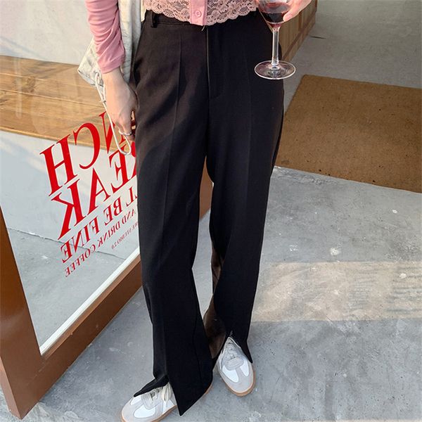 

women's pants & capris hzirip black solid brief lady in the high-waisted office sharing pants all game chic fashionable female plus siz, Black;white