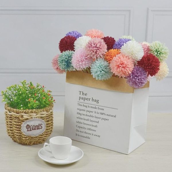 

decorative flowers & wreaths 3/5pcs simulation dandelion single head flower ball bouquet fake artificial family wedding decoration diy craft