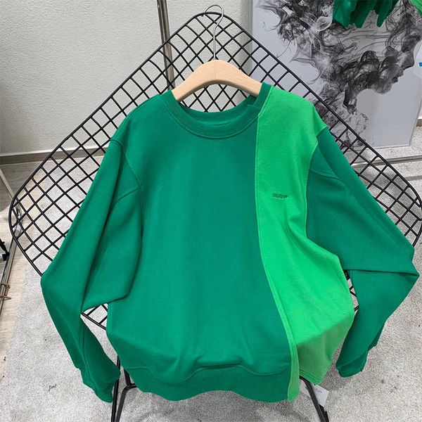 

2021 autumn and winter infinite good luck loose stitched sweater women's american korean top, Black