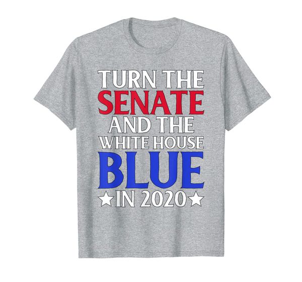 

2020 voting for democrats turn white house senate blue t-shirt, White;black