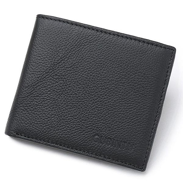 

wallets 2021 rfid genuine leather men card holder short solid simple design brand for, Red;black
