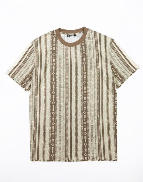 

men's t-shirts rug pattern design coffee, White;black