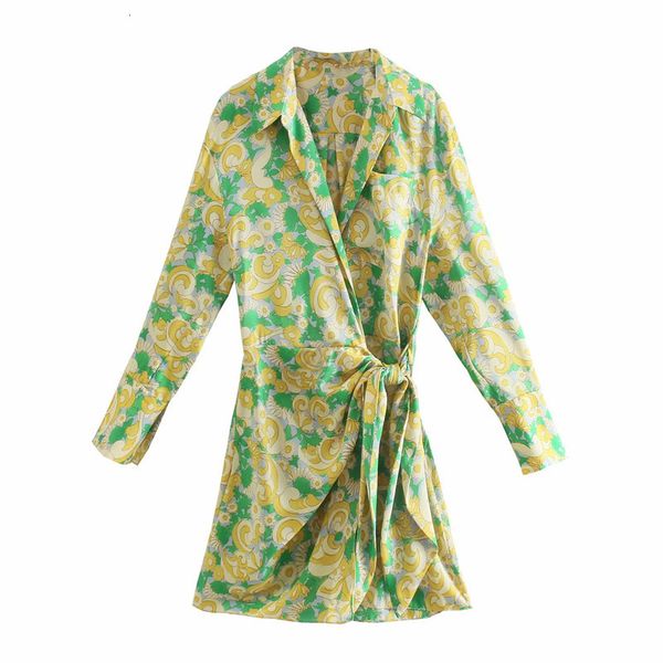 

casual dresses women o neck draw back 2021 spring-autumn fashion ladies vintage female printed bow lace mini fu2x, Black;gray