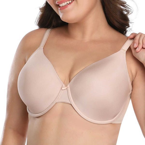 Reggiseni taglie forti a coppa intera sottile 34 36 38 40 C D E F G H I J Reggiseno a coppa grande Reggiseni push up con ferretto sexy di grandi dimensioni per donna 210623