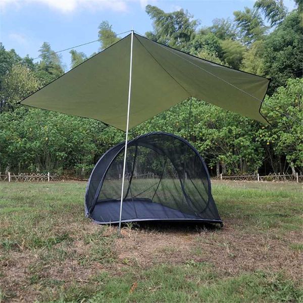 

big tent outdoors. 3-4 people anti-mosquito, rain-proof shelter, automatically build camping rest awning. tents and shelters