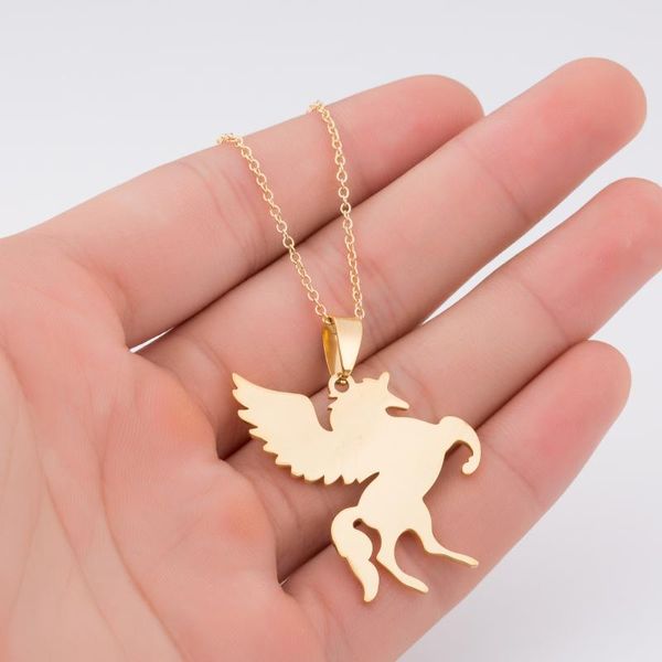 

pendant necklaces ms flying horse necklace personality animal, Silver