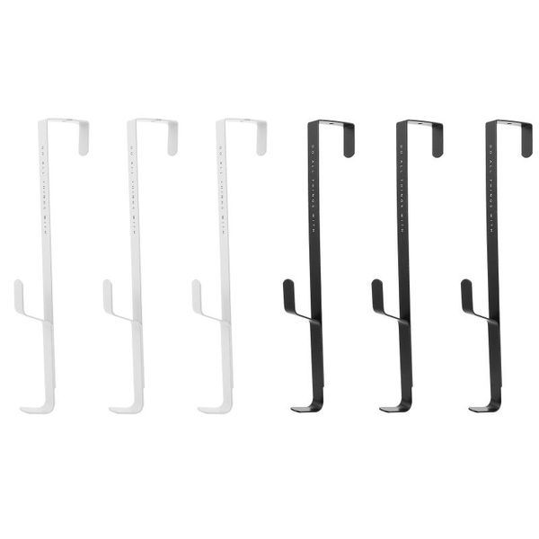 

hooks & rails 6pcs door hanging garland bag storage racks home office iron hangers