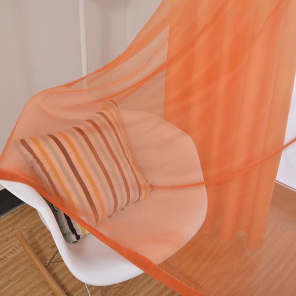 

american simple gradient color curtains for living room bedroom balcony bay window printing screen floor tulle custom curtain & drapes