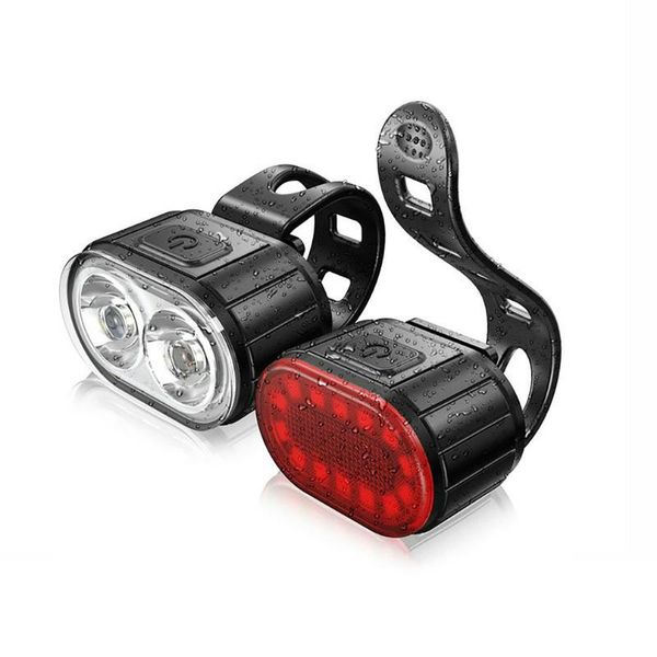 

bike lights bicycle light mountain headlight warning tail set helmet riding equipment ipx5 waterproof