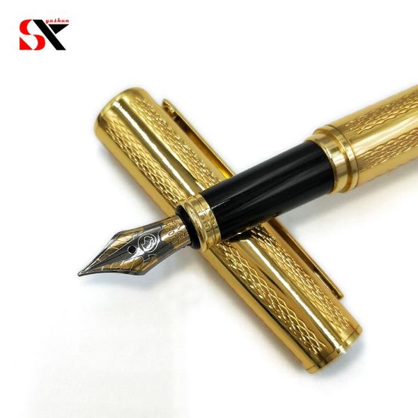 

fountain pens metal gold silver pen ink gift office school