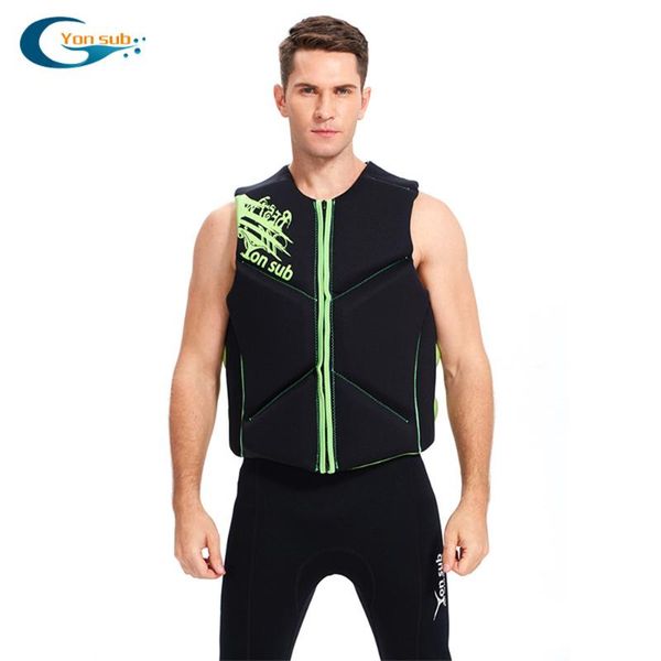 

neoprene life jacket fishing vest motorboating surfing drifting buoyancy jackets rowing aid & buoy