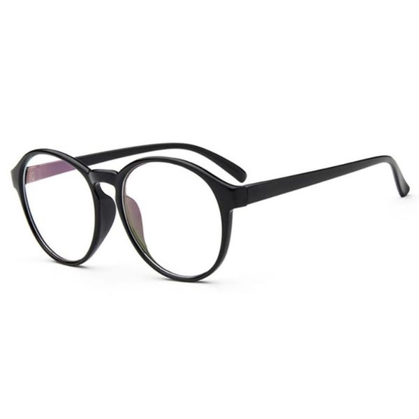 

fashion sunglasses frames women men retro round transparent lens glasses plastic frame optical eyeglass spectacles eyeglasses armacao de ocu, Black