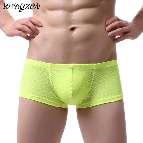 

underpants widyzon men boxer underwear cueca masculina boxers nylon breathable soft calzoncillo shorts male panties, Black;white