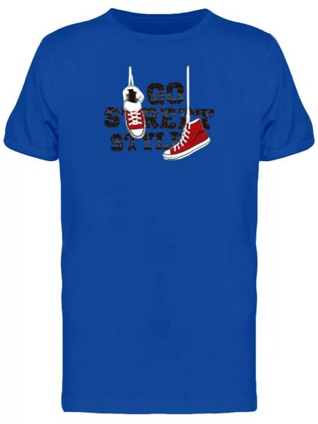 

cool grunge shoes street style men's tee -image by shutterstock, White;black