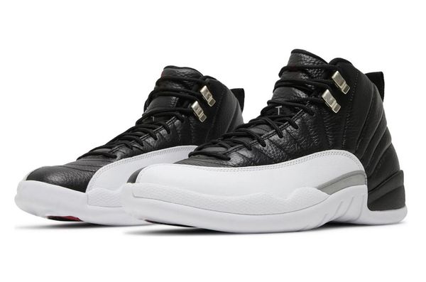 

2022 release 12 playoffs outdoor shoes men woman black varsity red white university gold real carbon fiber sports sneakers size 36-47