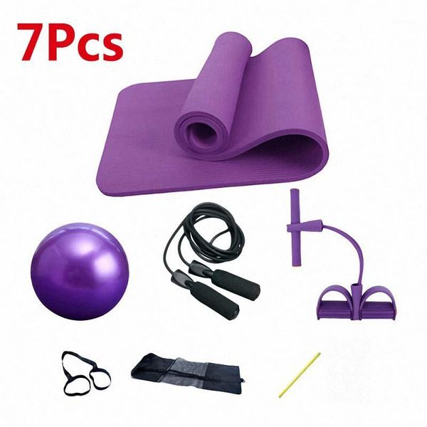 

183*61*1cm nbr yoga mats 7 pcs gym exercise ball health fitness home equipment non slip sports beginner environmental mats1