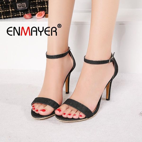 

sandals women fashion super high summer 2021 basic party solid shoes size 34-45 ly1564, Black