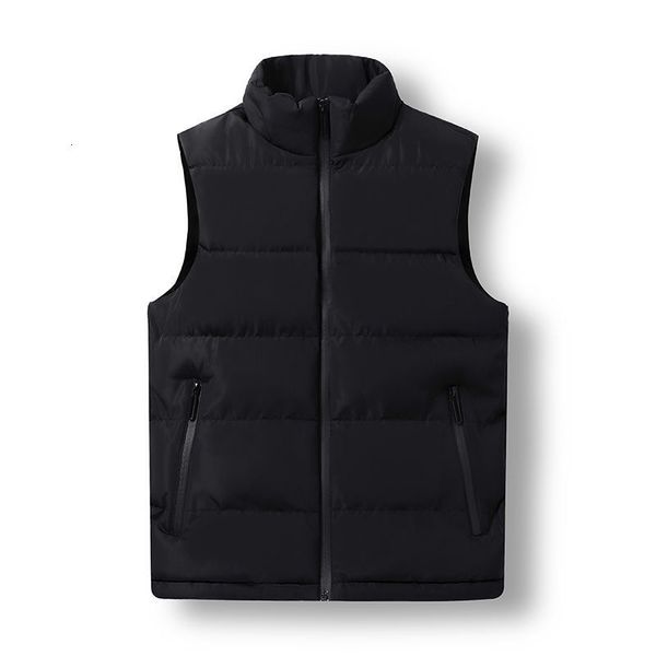 

downs men's autumn sleeveless casual plus size vest cotton jacket, Black