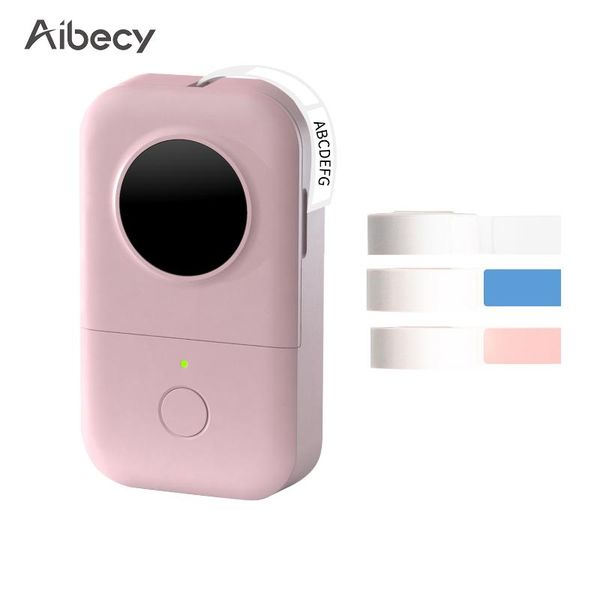

aibecy portable pocket label printer wireless mini thermal 203dpi bt connection with app support multiple languages printers