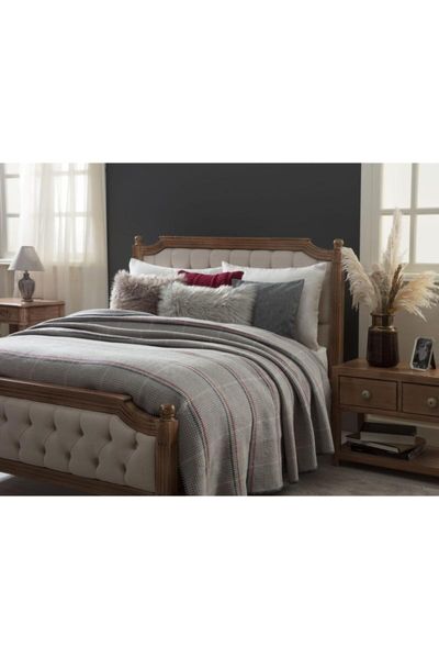 

blankets madame coco odline plaid cotton blanket - gray