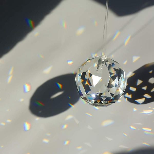

factory outlet christmas decoration 24 pcs crystal balls prism suncatcher rainbow pendants maker hanging crystals prisms