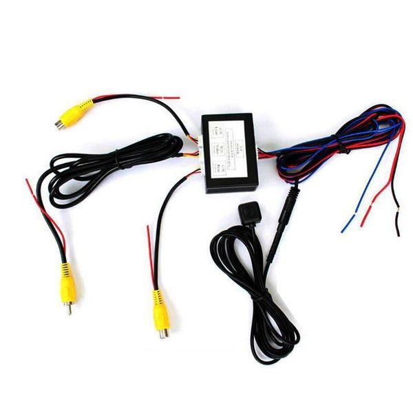 

car rear view cameras& parking sensors front and camera video channel converter auto switch controller