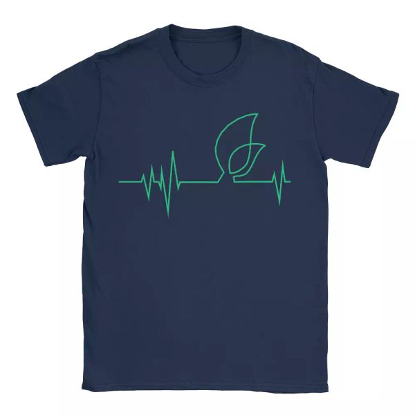 

plant pulse mens t-shirt vegan vegetarian funny gift present, White;black