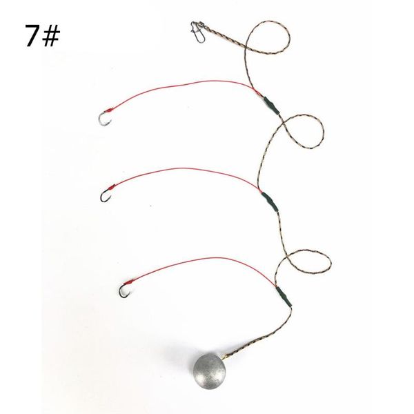 

fishing hooks pesca string hook set ready rig sinkers swivel drop