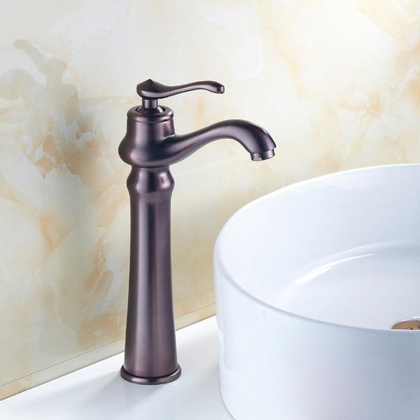 

bathroom sink faucets antique oil rubbed bronze basin faucet red, copper wash and cold, brass mixer water tap retro