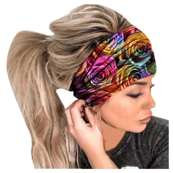 

sweatband ladies headscarves fashion bohemian girls cross bandage headband hair accessories 2021, Yellow;black