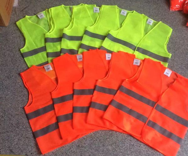 

high visibility reflective vest by big beat sports neon yellow orange outside sports work running cycling walking and hiking dk9012fg
