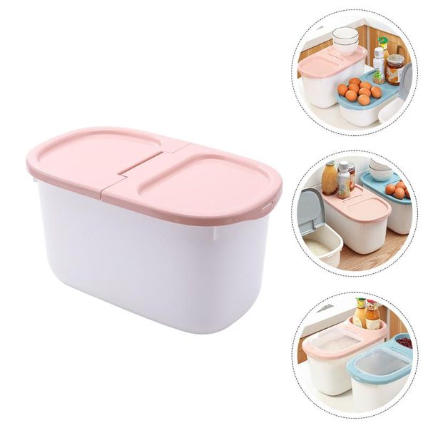 

storage bottles & jars 1pc moisture-proof grain tank home rice bucket with lid