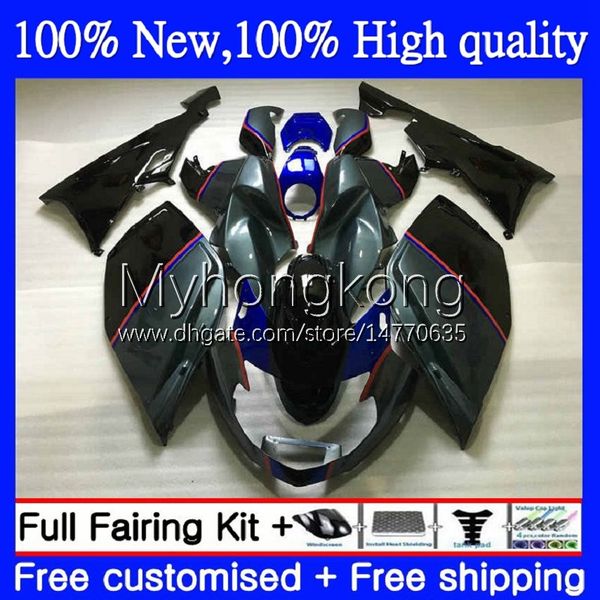 Bodywork + Capa de Tanque para BMW K1200-S K1200 S K1200S 2005 2006 2007 2009 2009 2009 Body 4No.72 K 1200S Vermelho azul preto 05-10 K-1200S K 1200 S 05 06 07 08 09 10 Kit de Feira