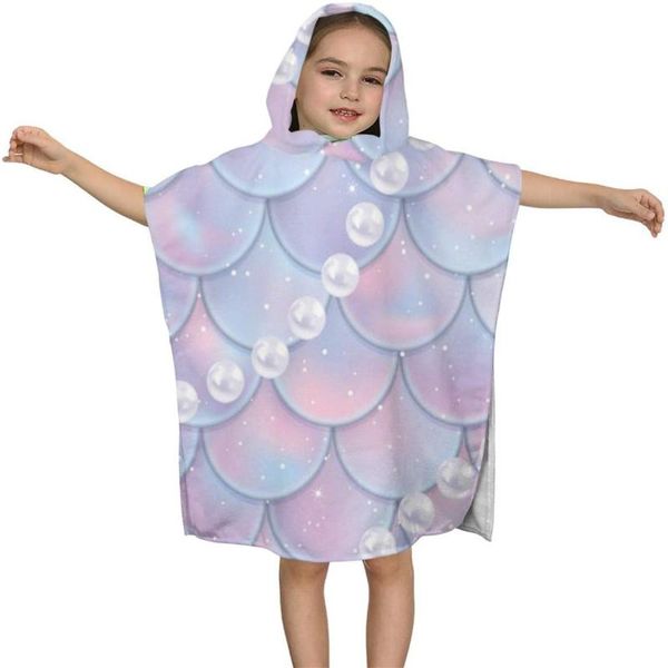 

towel fish scales and pearls kids hooded bath for children
