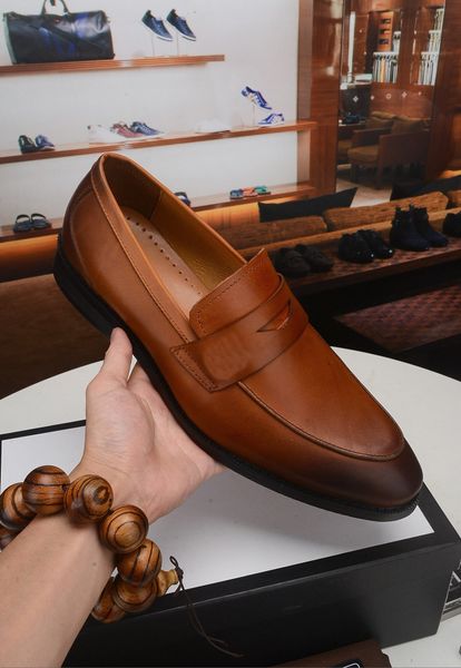 Männer Designer Formale Echtes Leder Plattform Kleid Schuhe Männlich Krokodil Casual Loafers Marke Hochzeit Party Atmungsaktive Wohnungen Größe 38-44