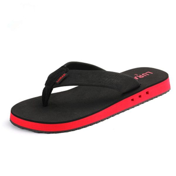 

slippers men's 2021 summer anti-skid leisure trend beach flip-flops, Black