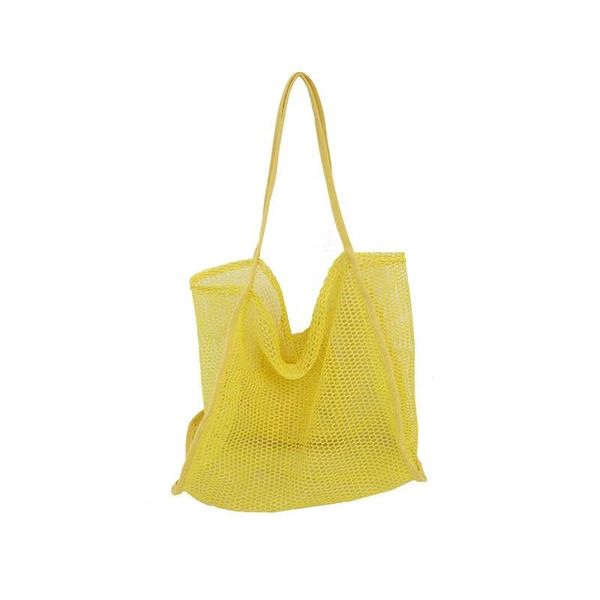 

summer ladies shoulder bag hollow mesh korean ins simple large-capacity portable shopping outdoor camping beach waist bags