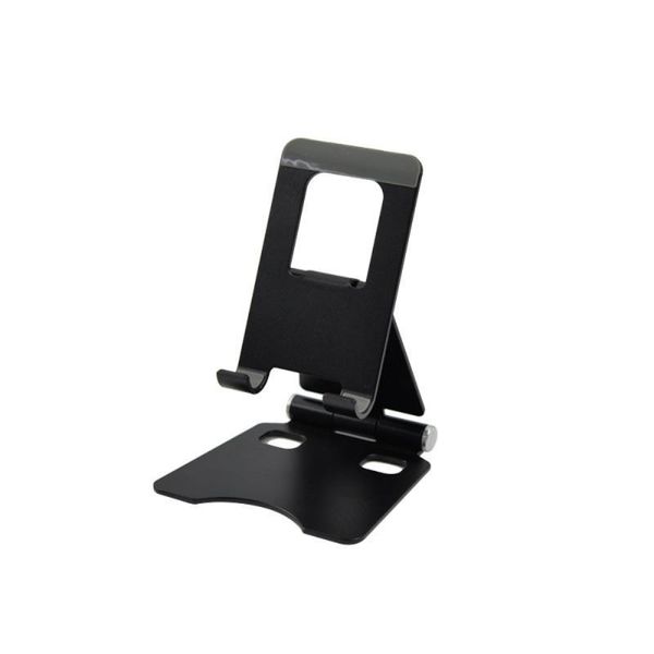 

metal desktablet holder table cell double foldable extend support desk mobile phone stand for ipad adjustable mounts & holders