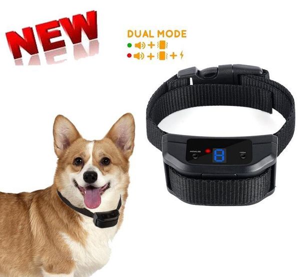 

anti barking collar bark 10 levels collier aboiement dog pet training collars & leashes