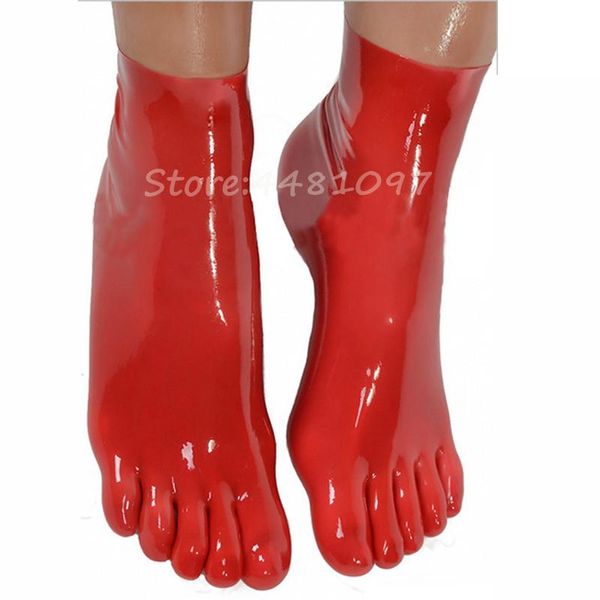 

men's socks molding latex five toe short rubber fingers s m l size, Black