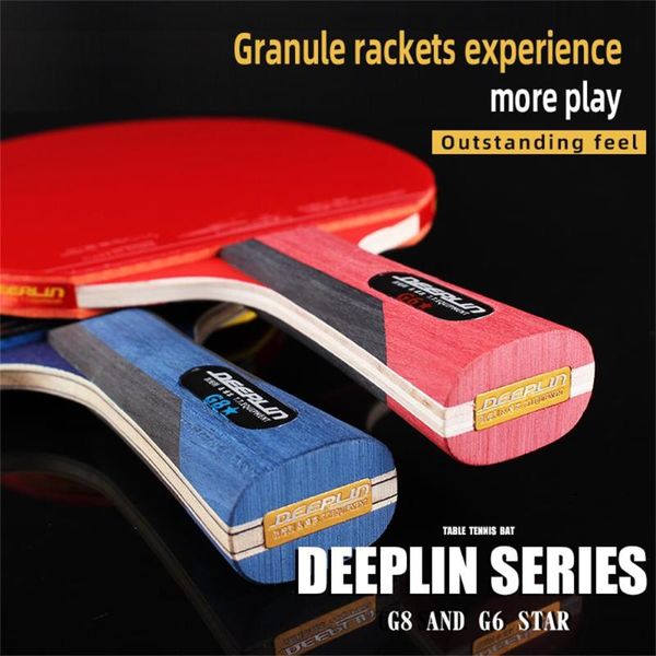 

table tennis raquets deeplin racket professional six-star one eight-star pong single rubber racquet