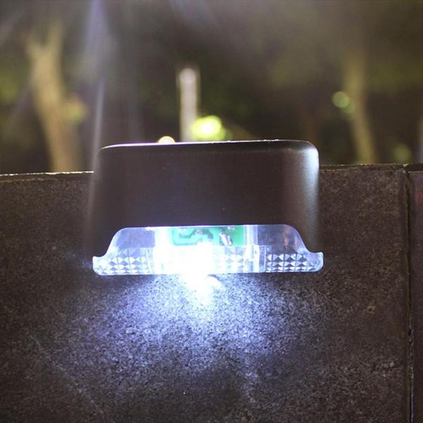 

4pcs led solar deck lights ip65 waterproof outdoor garden pathway yard patio stairs steps fence lamps decoration light wall