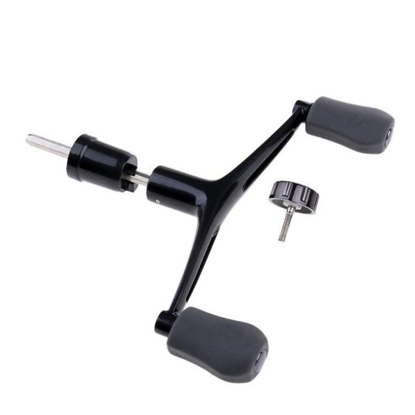 

double grip style fishing reel arm handle for spinning saltwater/freshwater foldable baitcasting reels