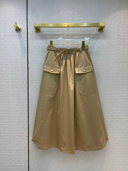 

skirts 2021ss summer casual women cotton midi skirt 2 color for ladies gdnz 6.03, Black